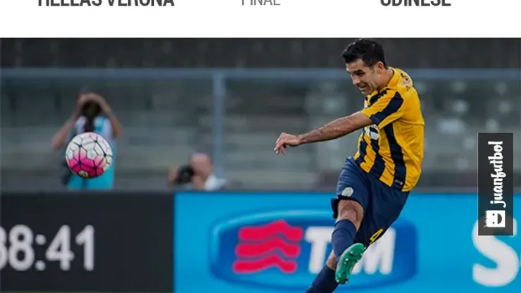 Hellas Verona empata frente al Udinese a un gol. Rafa Márquez jugó todo el partido.