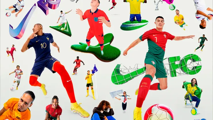 Nike lanzó los kits de sus 13 selecciones para el Mundial. Fuente: Nike

