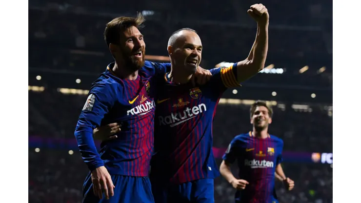 Lionel Messi y Andrés Iniesta la reventaron toda en el Barcelona – Fuente: Getty
