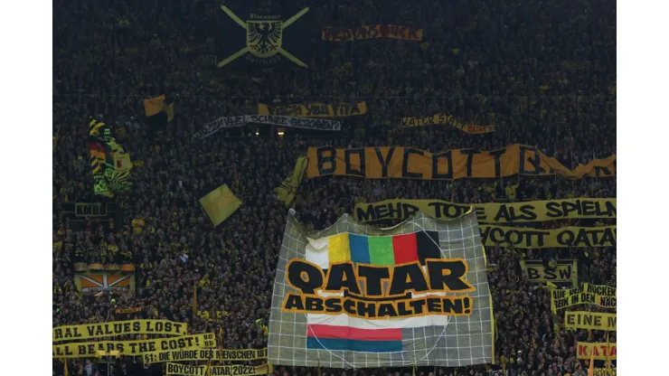 Borussia Dortmund en contra de Qatar 2022 – Fuente: Getty
