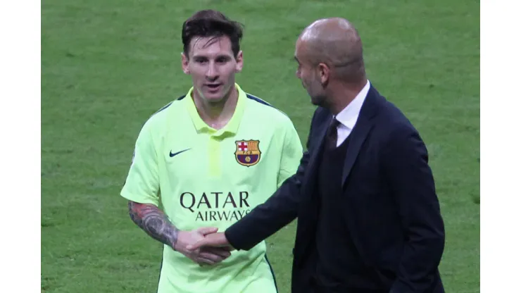 Lionel Messi y Pep Guardiola | Getty Images
