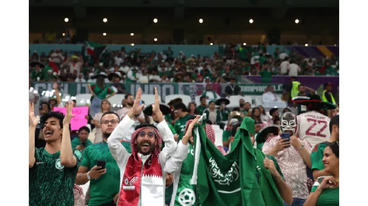 Aficionados mexicanos y árabes en Qatar 2022 | Getty Images
