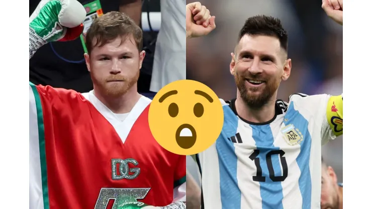 Canelo Álvarez se rinde ante Messi – Getty Images. 
