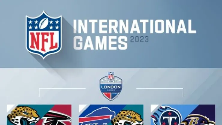 La NFL reveló sus juegos internacionales.
